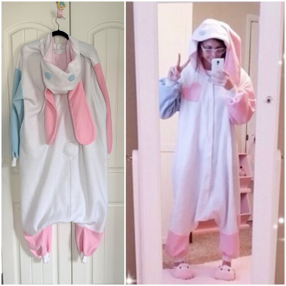 OOAK Handmade Pastel Bunny Kigurumi Kawaii Onesie - Picture 1 of 12